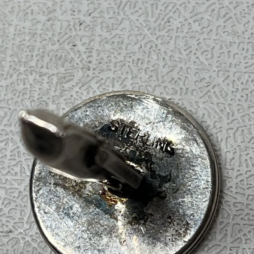 Vintage .925 Silver Mercury Winged Liberty Head Silver Dime 1937 1945 Cufflinks
